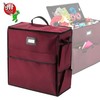 Hastings Home Gift Bag Organizer 20" Storage Tote with 4 Pockets for Wrap, TissuePaper, Ribbon, Boxes, Cards (Red) 660600MFW